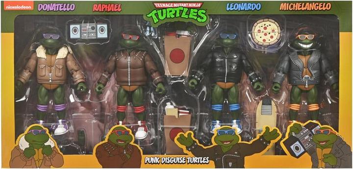 Produktbild Neca Teenage Mutant Ninja Turtles (Cartoon) Actionfiguren 4er-Pack Punk Turtles 18 cm