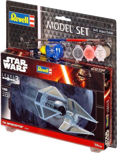 Actual product image Revell MS Star Wars Darth TIE Interceptor