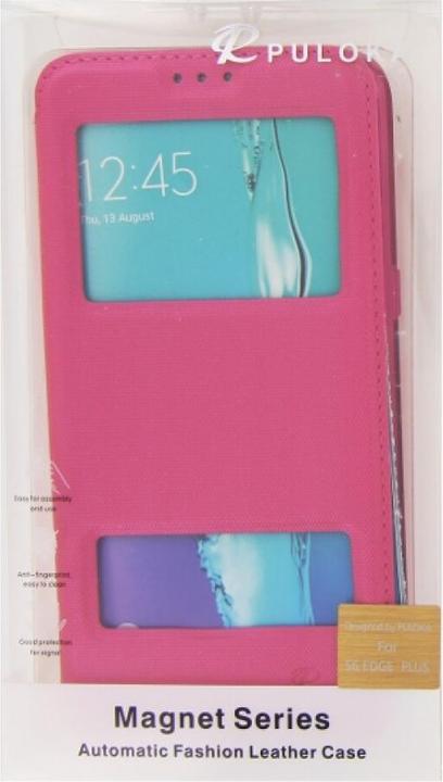 Actual product image Puloka Flip Case Samsung Galaxy S6 Edge Plus Pink (Samsung Galaxy S6 Edge+)
