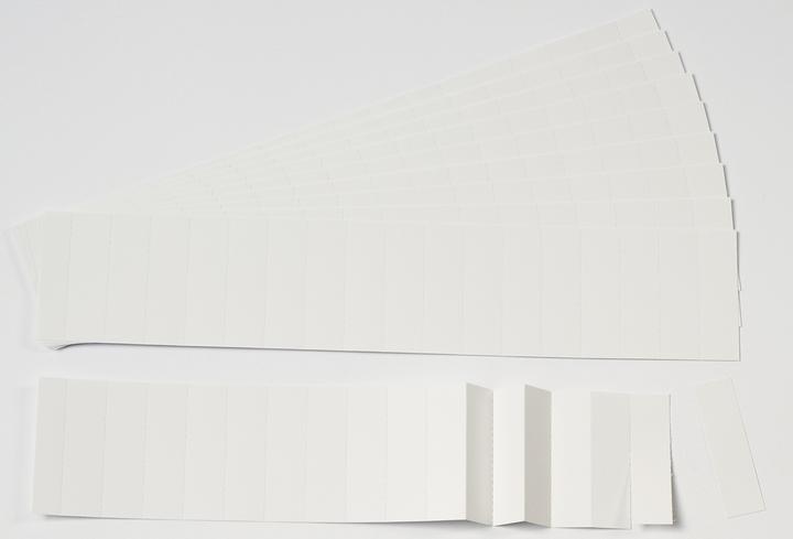 Ultradex Einsteckkarten für 50mm Einsteckschiene 420x46mm weiss VE=6 Streifen