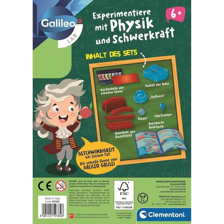 Produktbild Clementoni Experimentiere mit Physik und Schwerkraft