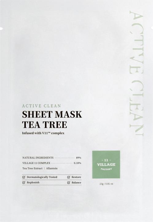 Village 11 Factory Active clean sheet mask tea tree