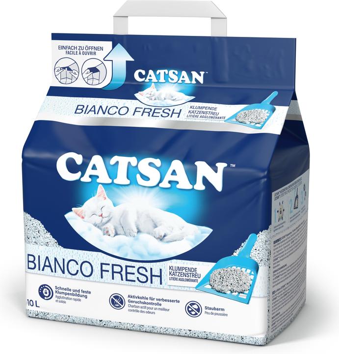 Catsan Bianco Fresh (Neutralisant, Agglomérant, 8.92 kg)