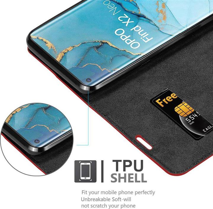 Productafbeelding Cadorabo Boek Onzichtbare Magneetband (Oppo Find X2 Pro)