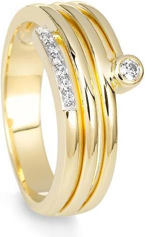 Actual product image Breuning RING - BRILL. 0,093 Ct. H/si (52, 750/18 K Gold)