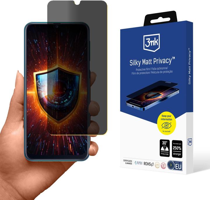 Actual product image 3MK Folia ochronna prywatyzujÄ ca matowa Silky Matt Privacy na Samsung Galaxy M21 (Samsung Galaxy M21)