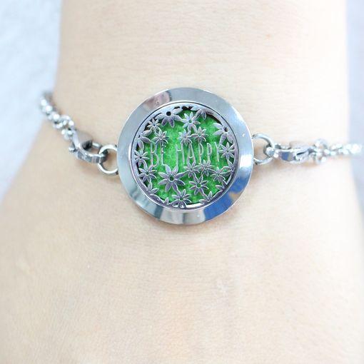 Actual product image Zen Arôme Fragrance jewellery bracelet No.19 Diffuser for essential oil, perfume - stainless steel (Metal, Stainless steel)