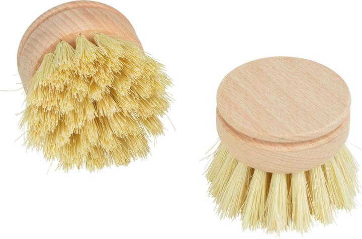 Natura Punto Lot de 2 têtes de rechange pour brosses à vaisselle en bois, lot de 2 têtes interchangeables (2 pcs)