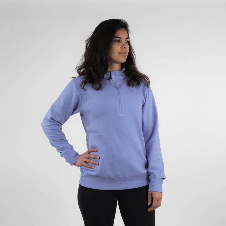 Kiprun Hoodie Damen - Run 500 Warm violett