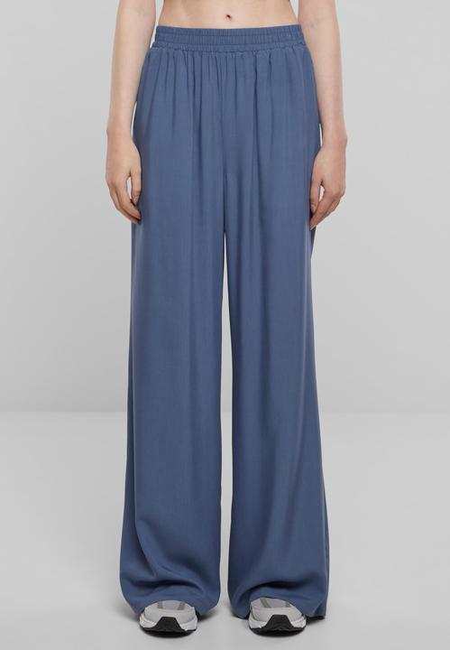 Actual product image Urban Classics Ladies Wide Leg Viscose Pants - 70747 (XS)