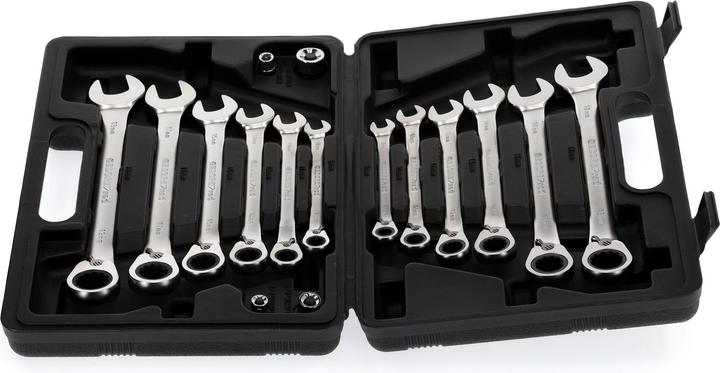 Actual product image Gedore red R07203016 Combination ratchet open-end spanner set SW8-19 mm 16 pieces (19 mm, 8 mm, 10 mm, 14 mm, 18 mm, 11 mm, 12 mm, 17 mm, 15 mm, 13 mm, 9 mm, 16 mm)