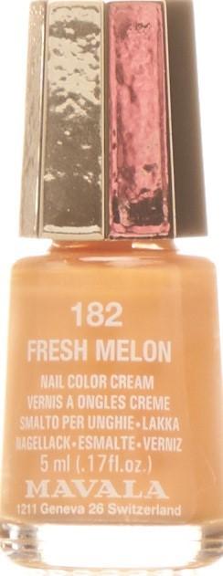 Actual product image Mavala Nail Polish Mini Color 182 Fresh melon (Fresh Melon, colour polish) (Fresh Melon, Colour paint)