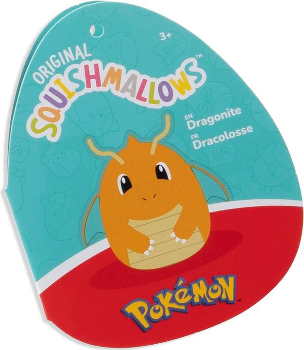 Actual product image Squishmallows 25 cm Pokemon Dragonite (SQPK00054) (25 cm)