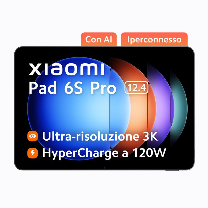 Xiaomi Pad 6S Pro (WLAN only, 12.40", 256 GB, Graphite grey)