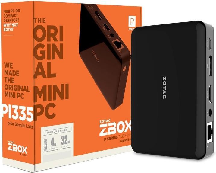 Actual product image Zotac ZBox Pico PI335 (Intel Celeron N4100)
