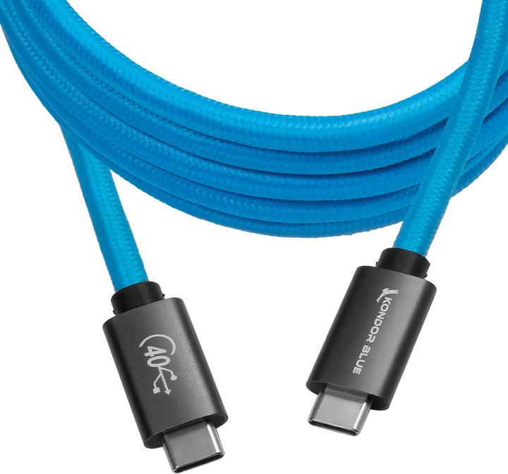 Immagine prodotto Kondor Blue CAVO THUNDERBOLT 4 USB 4.0 TIPO C 40G VELOCITÀ 5A 100W DRITTO 6 FT (1.83 m, USB 4.0)