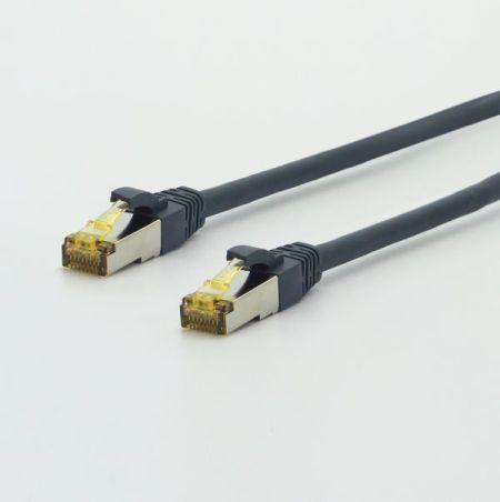Produktbild TTL an Patchkabel UltraFlex Cat. 6A ISO/IEC, S/FTP (PiMF), hochflexibel, halogenfrei, blaugrau, 1,5 m... (CAT6, 1.50 m)