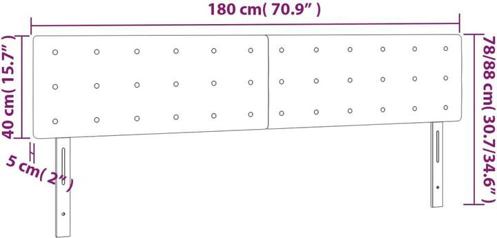 Actual product image VidaXL Raiden (180 x 5 x 88 cm)