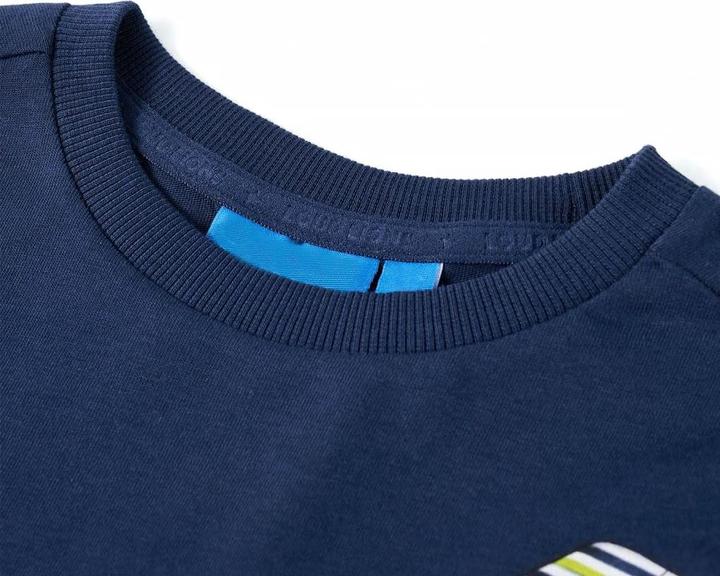 Produktbild VidaXL Kinder-Langarmshirt Marineblau 104,Material: 100 (104)