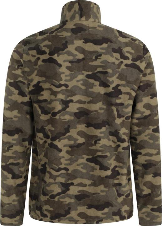 Actual product image Mountain Warehouse Mens Camber II Camo Half Zip Fleece Top (S)