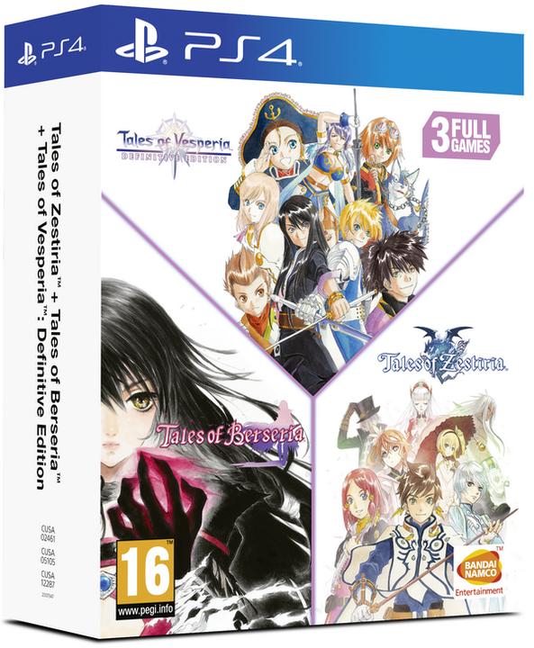 Produktbild Bandai Namco Tales of Vesperia + Tales of Berseria + Tales of Zestiria Compilation - PlayStation 4 (PS4, EN)