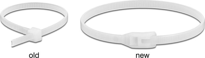 Image du produit Delock Colliers de serrage à tête plate L 150 x l 3,6 mm 100 pièces (Serre-câbles en plastique, 150 mm, 100 pcs)