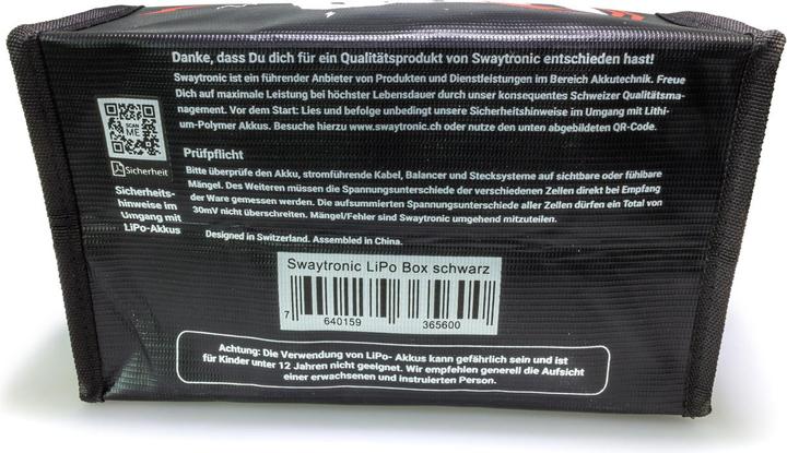 Actual product image Swaytronic LiPo Box (25 cm, 15 cm)
