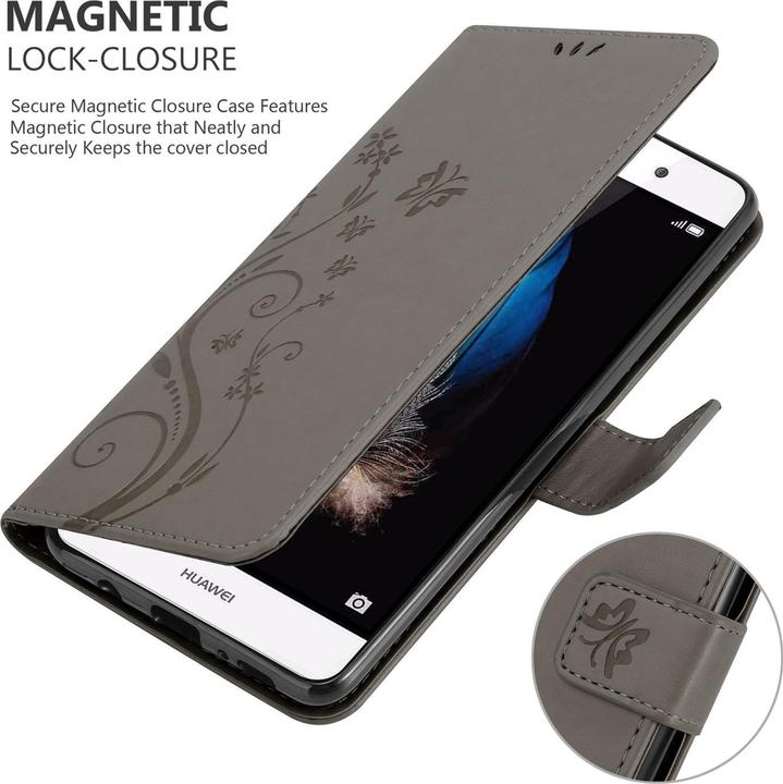 Produktbild Cadorabo Flower Book Cover (Huawei P8 Lite)