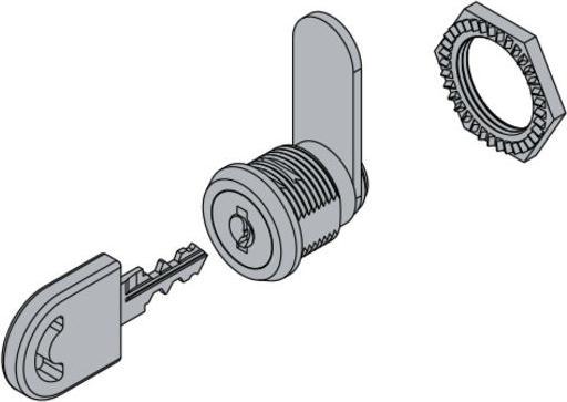 Image du produit Hettich Zylinderhebelschloss, vernickelt