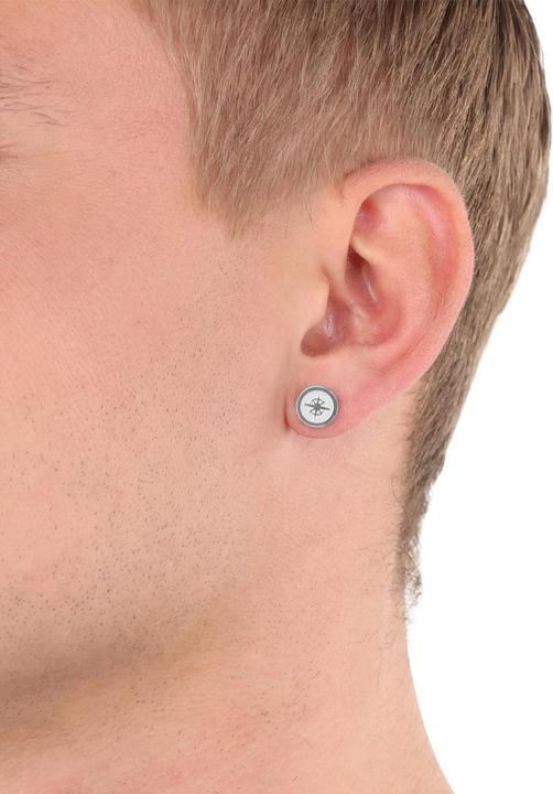 Produktbild S.Oliver Ohrschmuck für Herren, Edelstahl | Kompass (Edelstahl)
