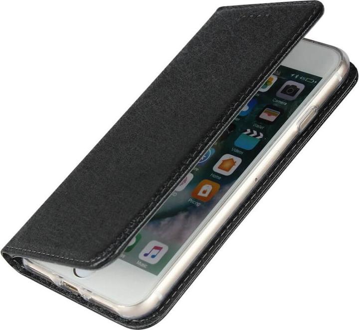 Actual product image Cover-Discount iPhone SE / 8 / 7 - Silk Texture Flip Case black (Apple iPhone SE (2nd Gen), Apple iPhone 8, Apple iPhone 7)