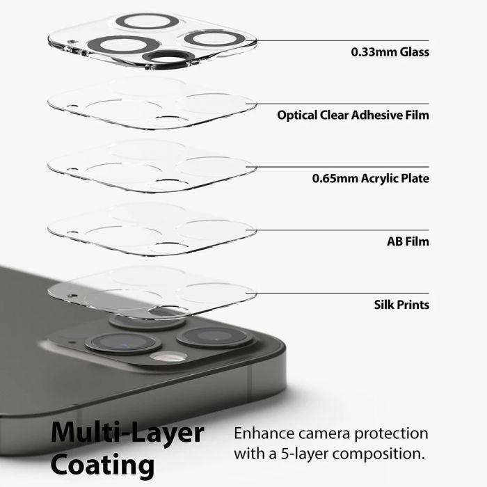 Actual product image Ringke iPhone 12 Pro Max Camera Protector Glass Transparent