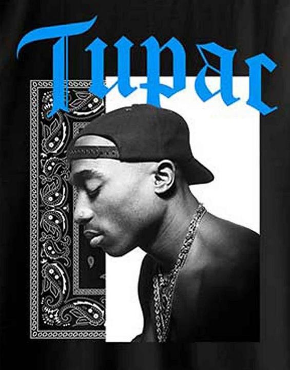 Actual product image Tupac Shakur Unisex Adult Only God Can Judge Me T-Shirt (M)