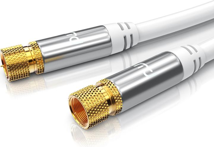 Immagine prodotto Primewire SAT Kabel HDTV - Cavo coassiale SAT Premium - TV HDTV Radio DVB-T DVB-C DVB-S DVB-S2, schermatura 4 (135 dB, Cavi SAT)