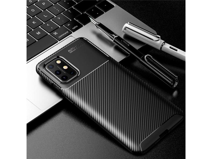 Actual product image Screenguard OnePlus 8T Cover Carbon Design TPU Case (OnePlus 8T)