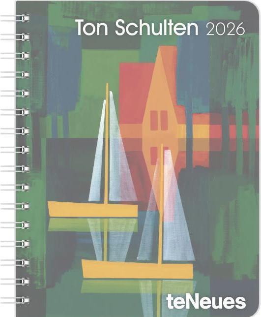 Produktbild Ton Schulten 2026 - Diary - Buchkalender - Taschenkalender - Kunstkalender - 16,5x21,6 (Französisch, Niederländisch, Italienisch, Deutsch, Spanisch, Englisch)