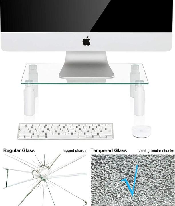 Actual product image Techly Universal glass storage table, 580 x 210 x 130 mm