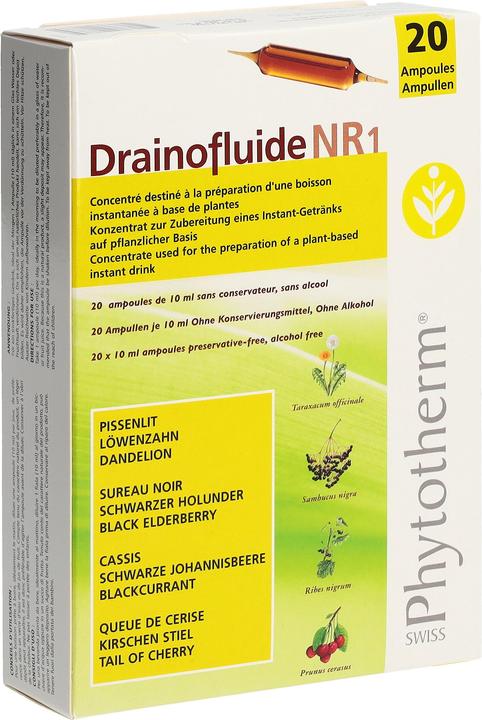 Actual product image Drainofluid Drainofluide Ampullen Niere (1 Piece, Ampoule, 362 g)