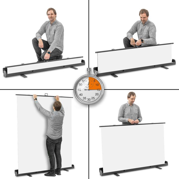 Actual product image Walimex pro Roll-up panel background white 165x220 (176.50 cm, 15 cm)