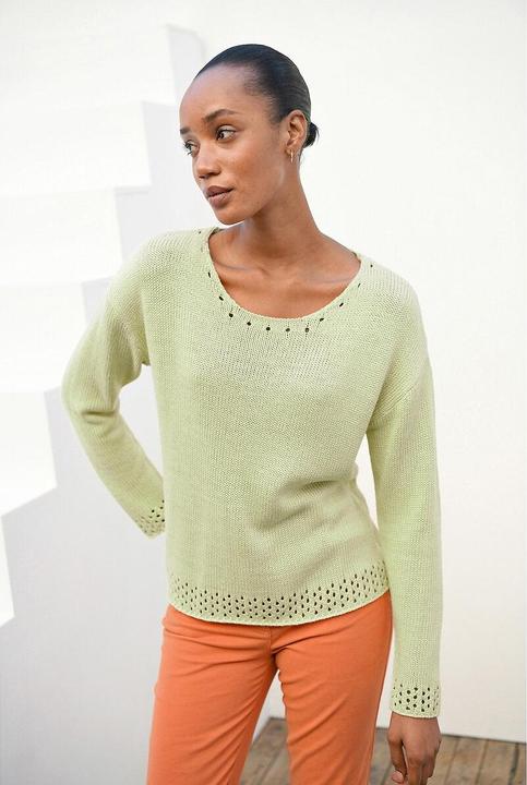 Immagine prodotto Anne Weyburn Pantaloni dritti a cinque tasche in cotone elasticizzato (40)