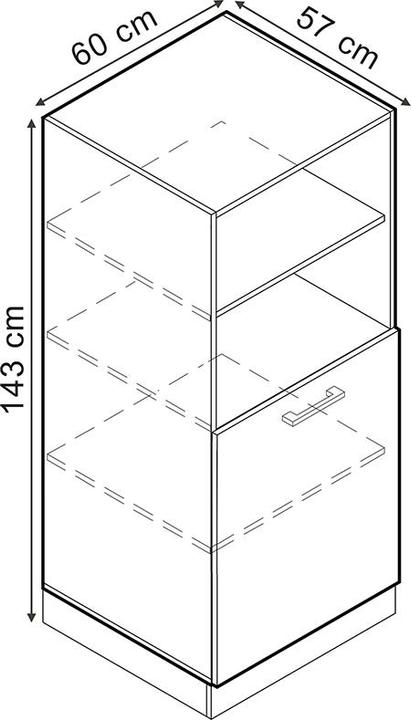 Immagine prodotto Vicco Vorratsschrank R-Line (60 x 57,5 x 143 cm)