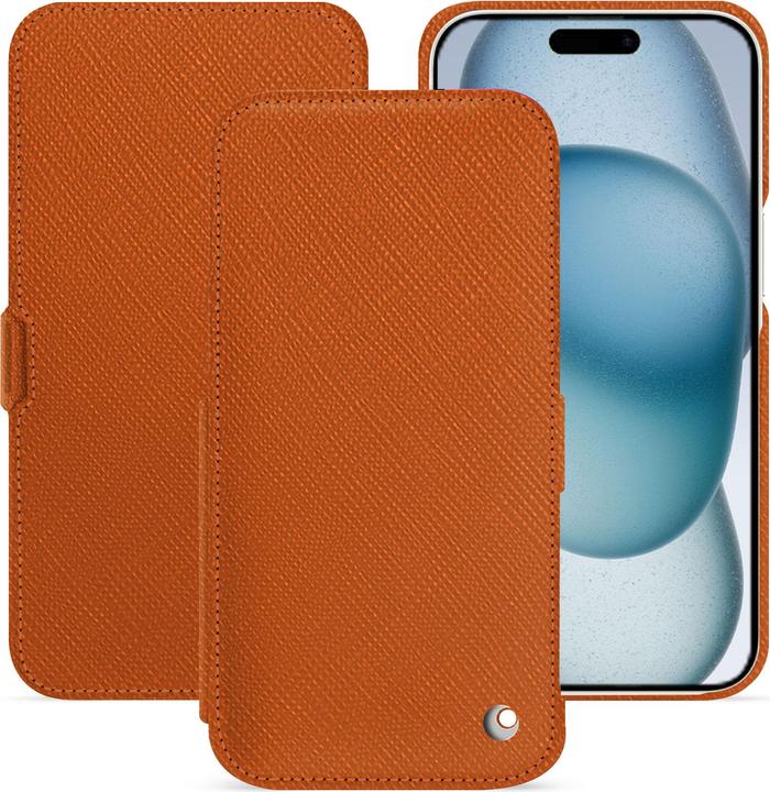 Actual product image Noreve Horizontal leather flap shell (Apple iPhone 15)