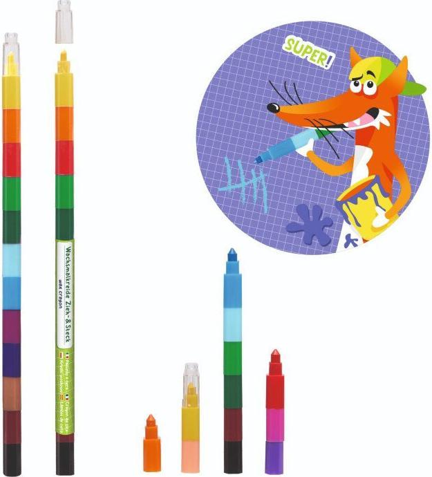 Trendhaus Wachsmalkreide ABC (Multicoloured, 12 x)
