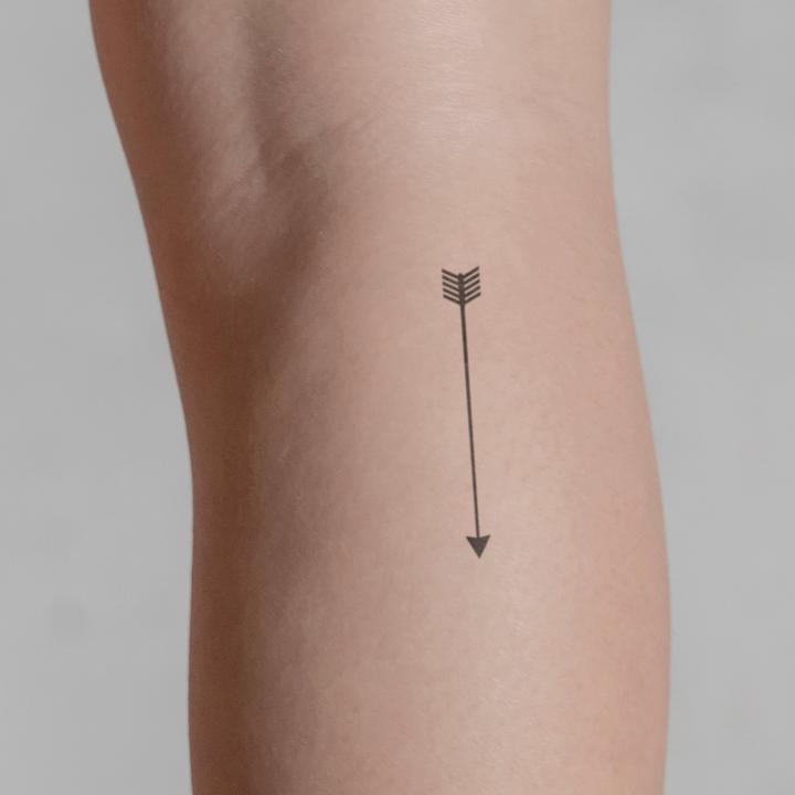Actual product image minink Temporary tattoo - Simple arrow