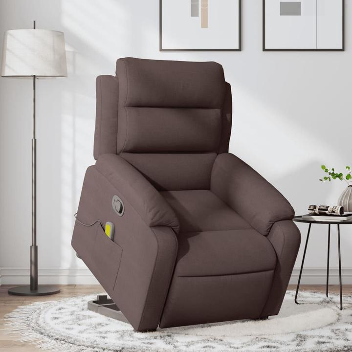 Actual product image VidaXL Massage chair with stand-up aid fabric