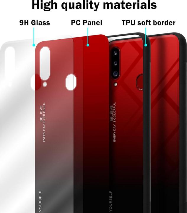 Actual product image Cadorabo TPU 2 colors glass cover (Samsung Galaxy A20s)