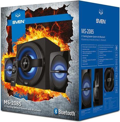 Actual product image Sven MS-2085 speaker set Black 2.1 channels (Set, 60 W)