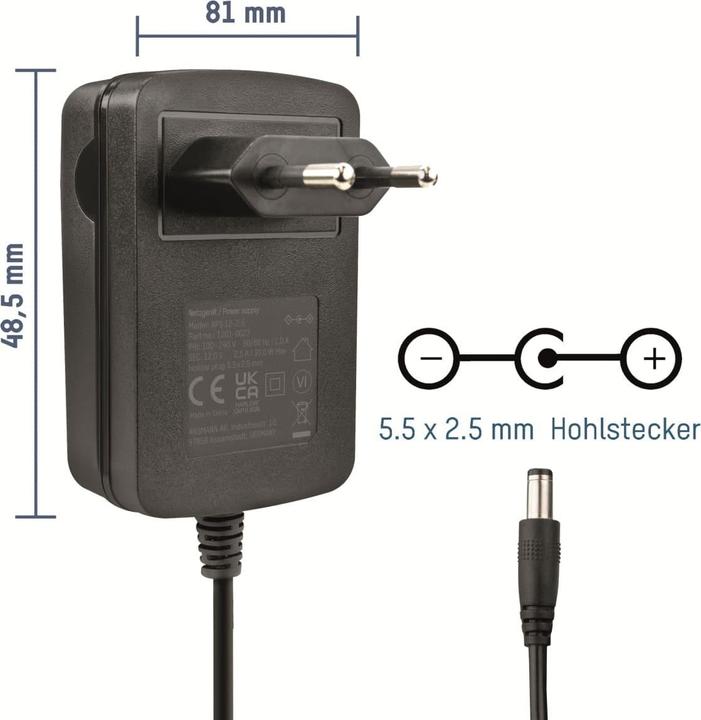 Produktbild Ansmann 12V Router Netzteil APS 12-2.5