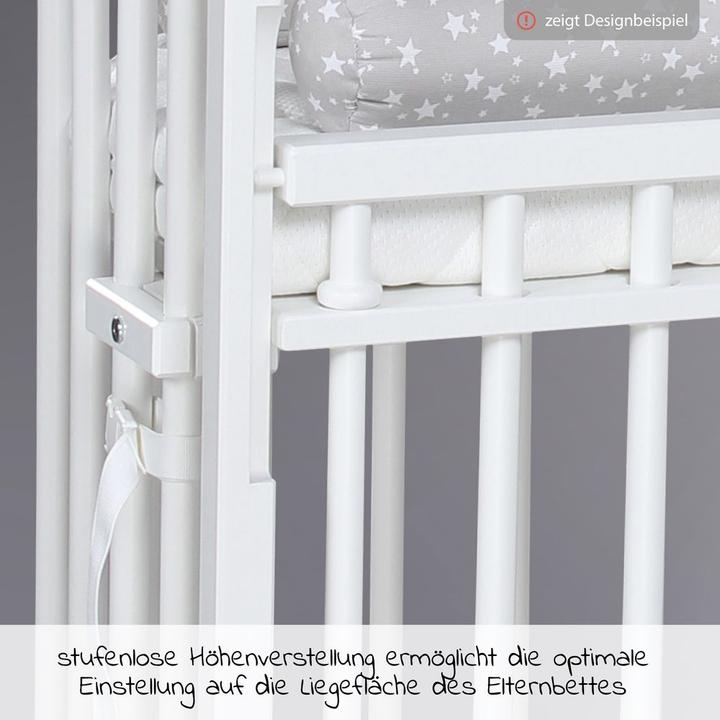 Produktbild Babybay Beistellbetten Beistellbett Boxspring Comfort Plus - Weiss lackiert