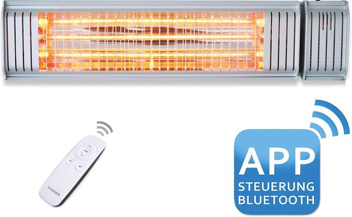 Actual product image Vasner Infra radiant heater Appino 20 silver